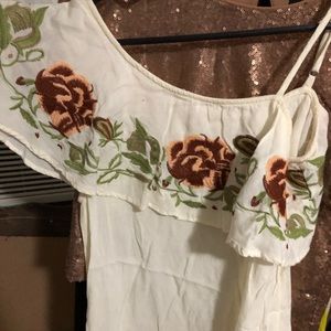 Off the shoulder floral top